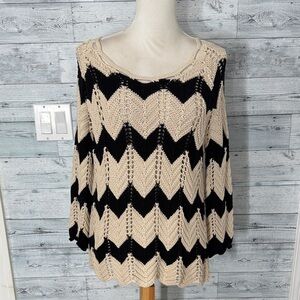 ELLA MOSS CROCHETED SWEATER